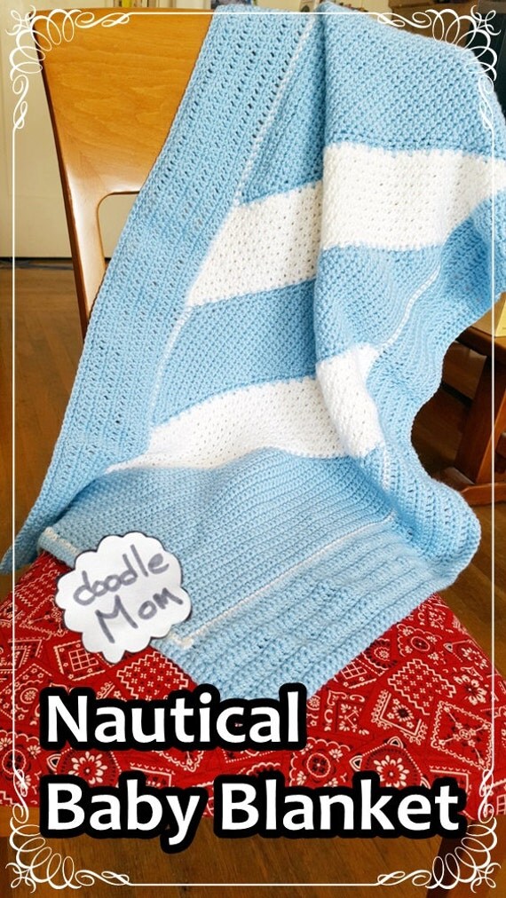 Items similar to Nautical Baby Blanket on Etsy