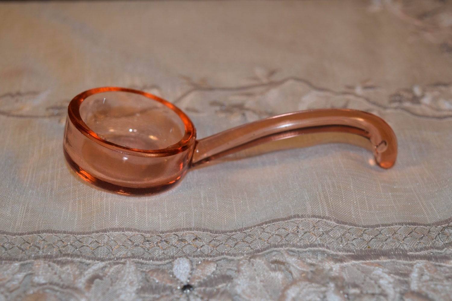 Pink Cambridge Glass Ladle Vintage Cambridge Pink Depression Mayonnaise