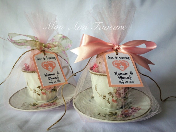 Items Similar To Tea Cup Tea Party Favors Bridal Shower Set Of 6 On Etsy 