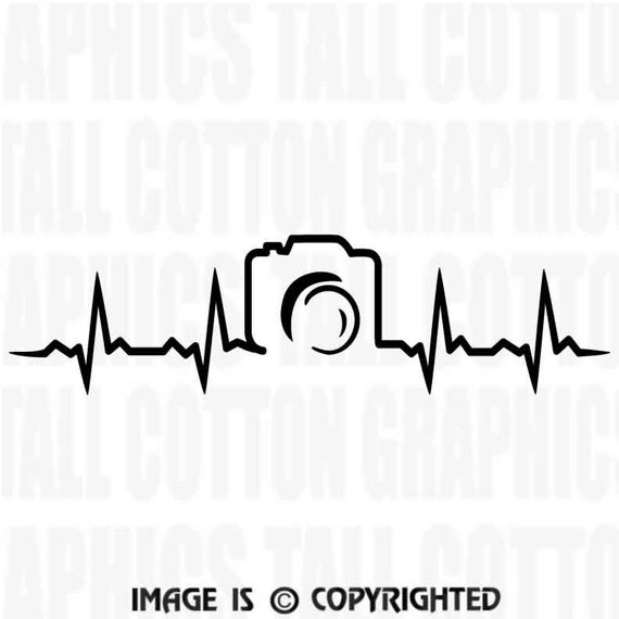 Download Photography Heartbeat Camera Vinyl Decal JB050