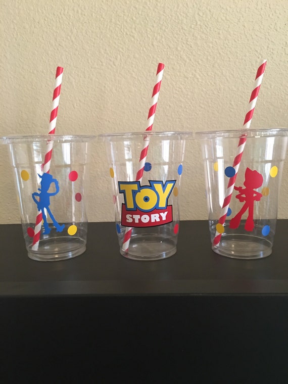 plastic toy story cups