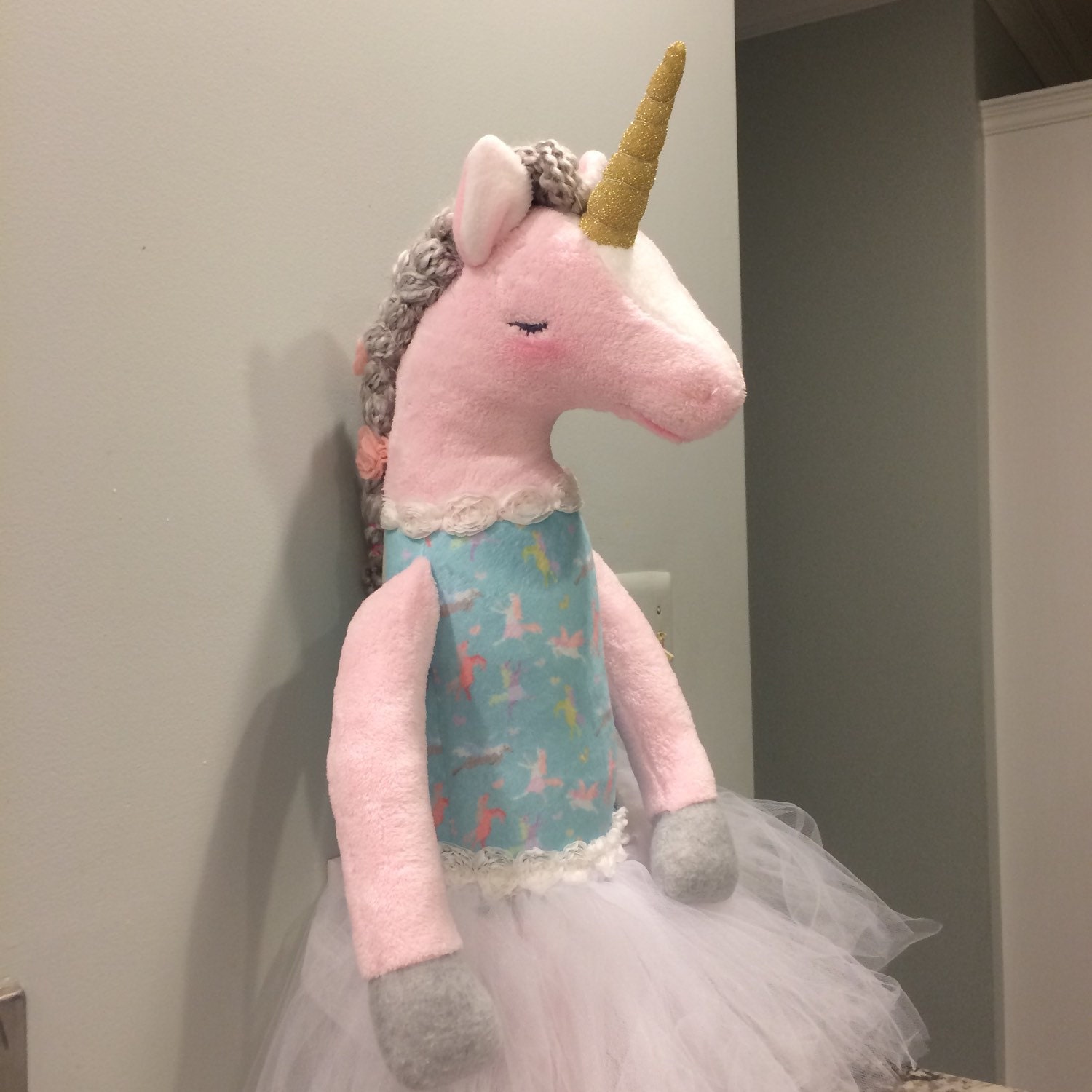 unicorn ballerina plush