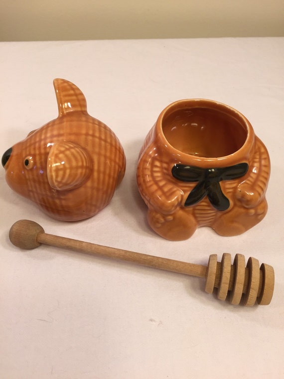 Honey bear honey pot Bear honey pot honey jar honey