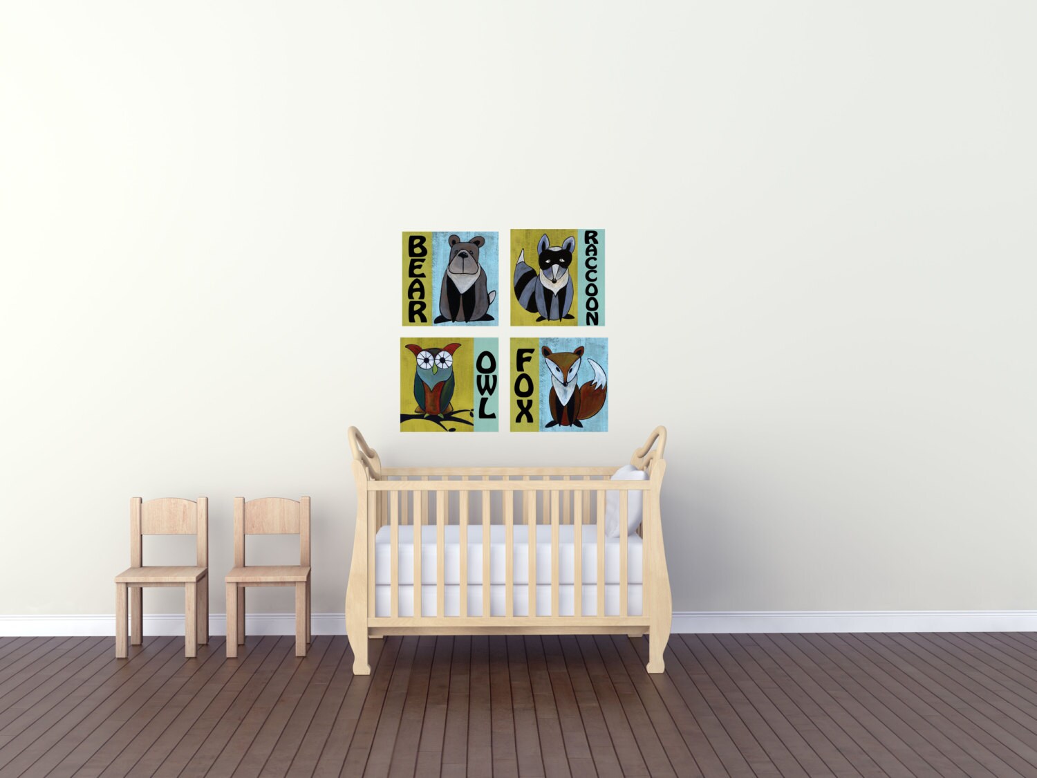 Woodland Wall Decor raccoon nursery decor. woodland animal panel print. woodland Woodland Wall Decor raccoon nursery decor. woodland animal panel print. woodland
