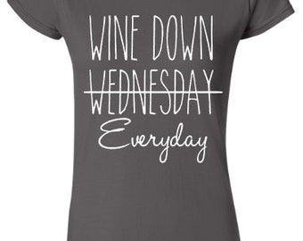 wine down shirt