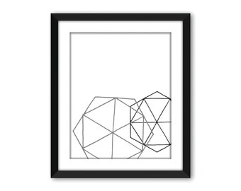 Geometric print, Geometric art, Abstract art, Abstract wall art, Abstract poster, Wall decor, Printable art, Wall art, Scandinavian print