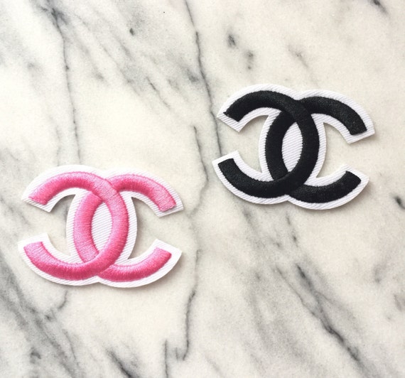 2 Chanel inspired Iron on patches