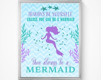 Mermaid sign | Etsy