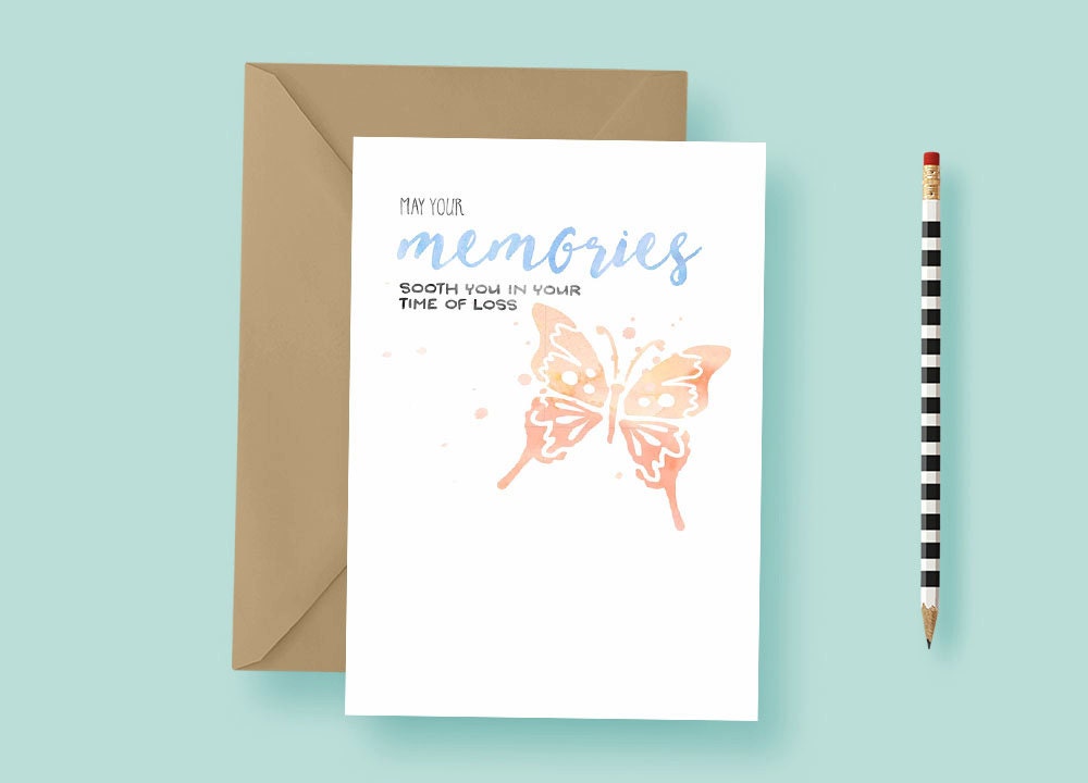 Sympathy Greeting Card Condolence Card Condolence Greeting
