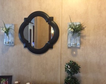 rustic milk bottle wall vases set of 2 Fixer Upper style