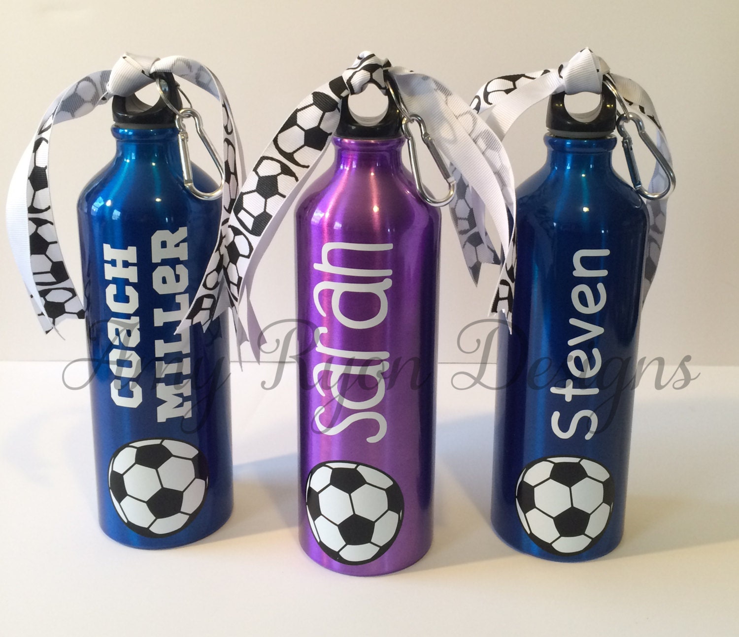 Personalized Aluminum Soccer Water Bottles Soccer Water 0273