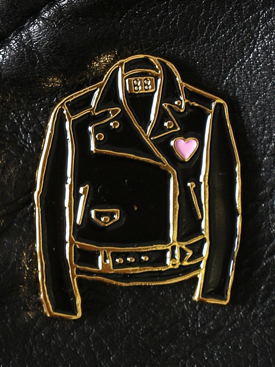 Classic Leather Jacket Enamel Pin