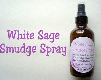 White Sage Smudge Spray, Sage Spray, Sage Cedar Spray, Sage Lavender Spray, Sage Cedar Smudge, Sage Lavender Smudge Spray, 4 oz Smudge Spray