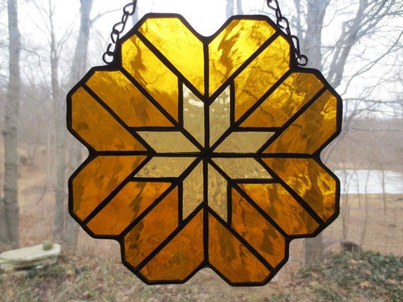 Latvian Latvia Ethnic Symbol Stained Glass Suncatcher