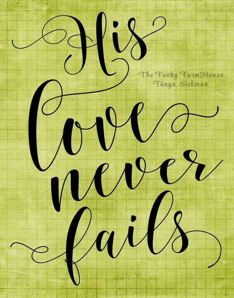 Download SVG DXF & PNG His Love Never Fails