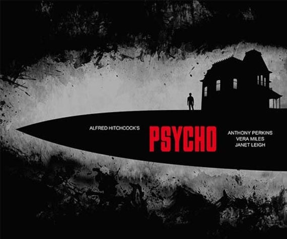 Psycho Alfred Hitchcock Minimalist Movie By Suddengravityposters 4209