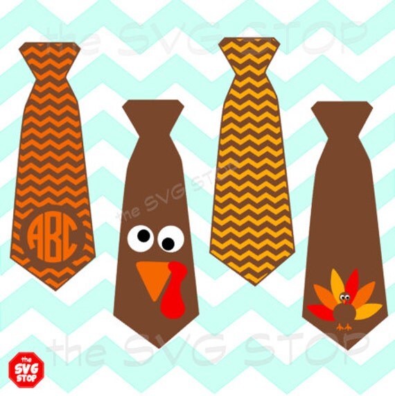 Download Thanksgiving Turkey Ties SVG and studio files for Cricut ...