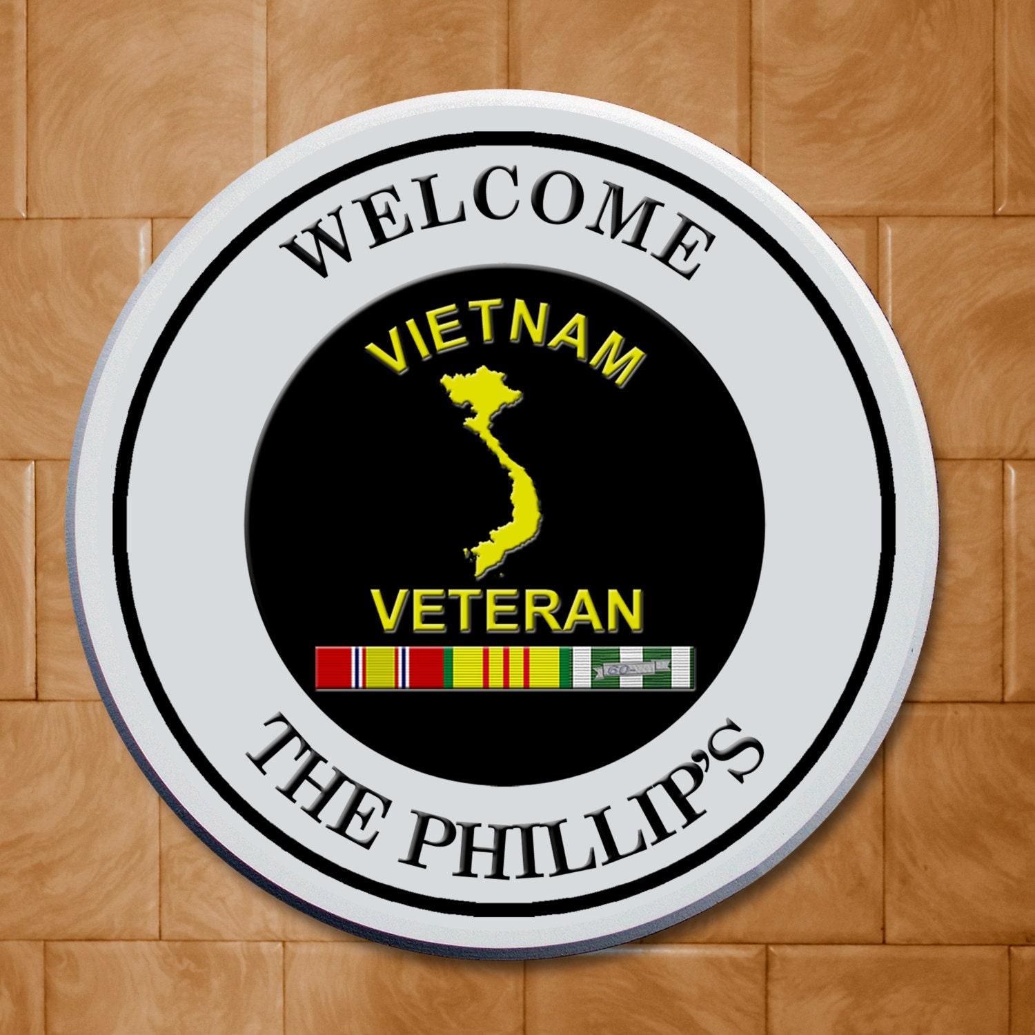 Vietnam Veteran Personalized Welcome Plaques Signs Plates