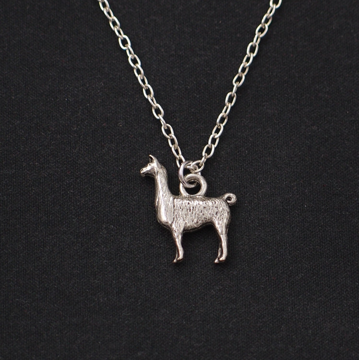 Llama necklace sterling silver Clearance