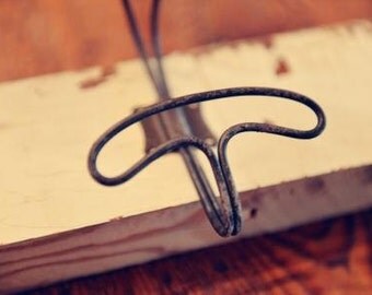 Wire Hooks|Coat Hooks|Towel Hooks|Rustic Hooks|Black Metal Hook