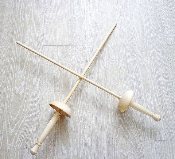 Fencing gift wooden sword epee rapier toy