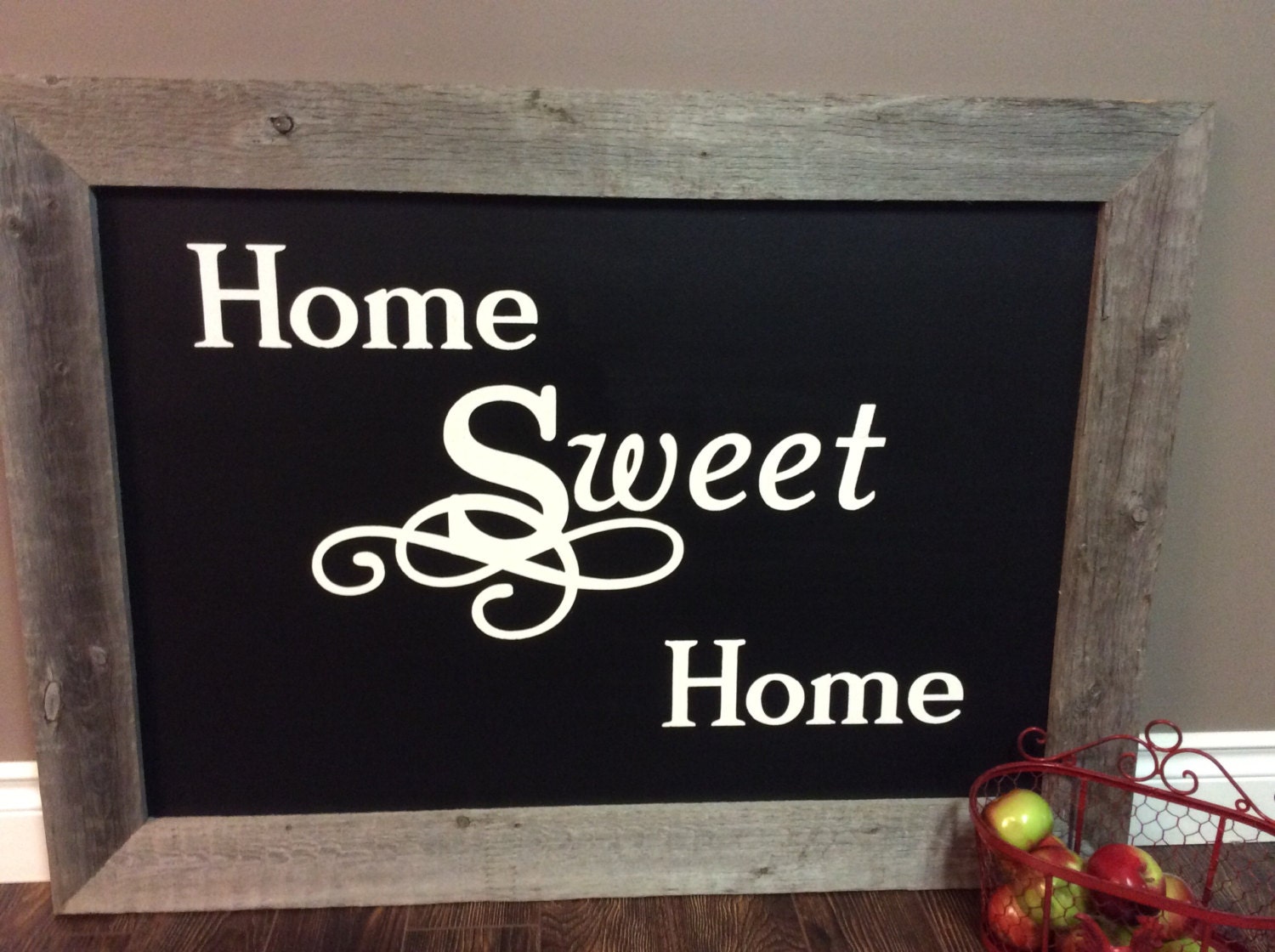 Custom painted framed chalkboard Canada shop. large