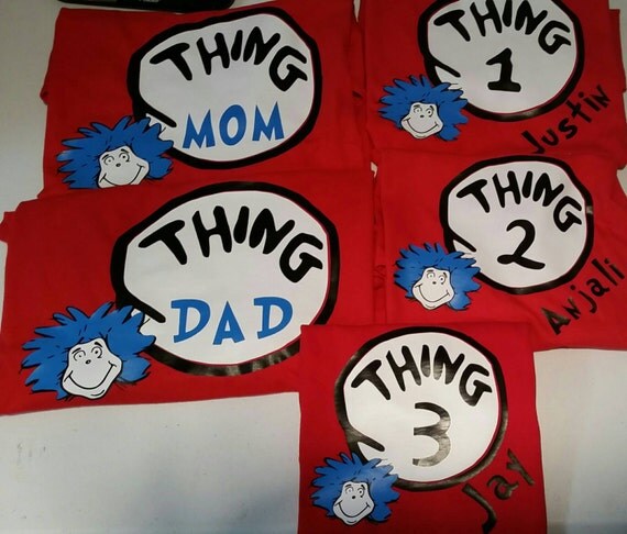 thing 1 shirts for family