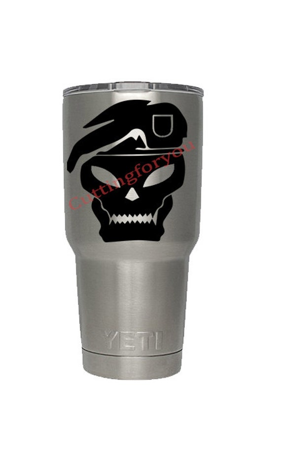 Yeti Black Ops Skull Decal decal Yeti Tumbler by ExploreAndConquer