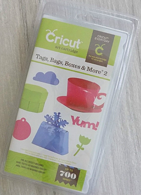 Cricut Cartridge Tags Bags Boxes and More 2 Cartridge Die