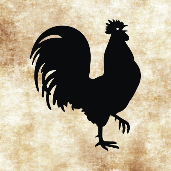 Crowing Rooster svg ai dxf cdr pat jpeg png pdf by GDrawZ