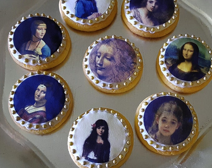 Edible Alexei Harlamoff Painting Cupcake, Cookie & Oreo Toppers - Wafer Paper or Frosting Sheet