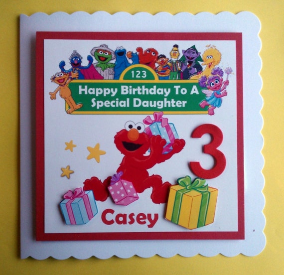 Personalised Sesame Street Birthday Card