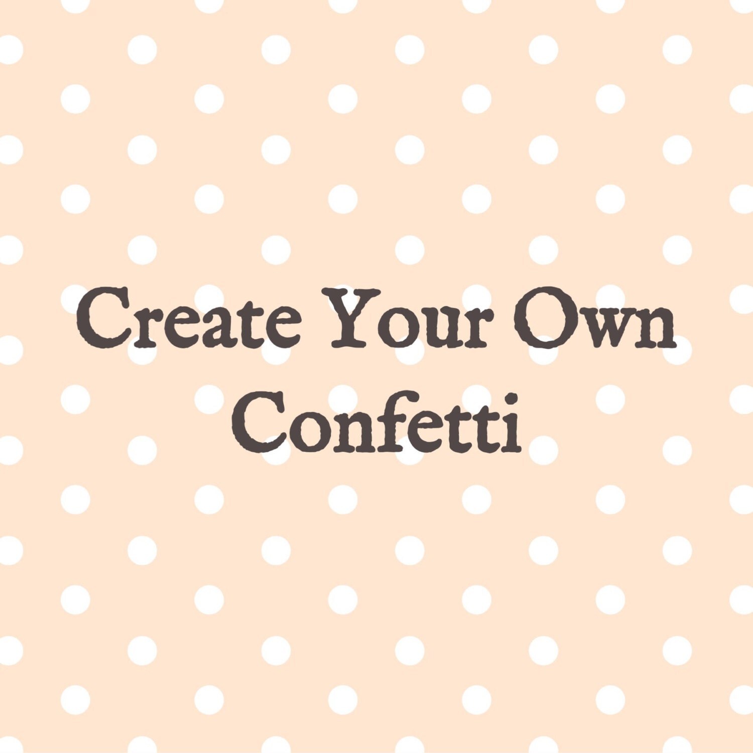 Personalized Confetti Name Confetti Word Confetti Number