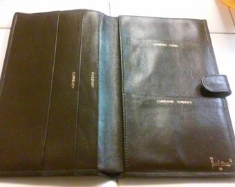 Bond street passport/travel leather wallet