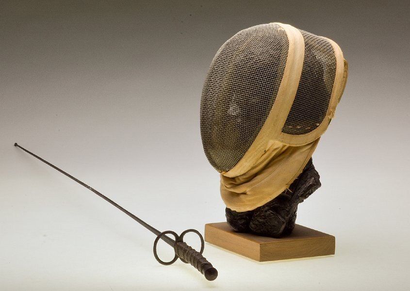 Antique Fencing Mask & Foil Fencing Face Guard Fencing