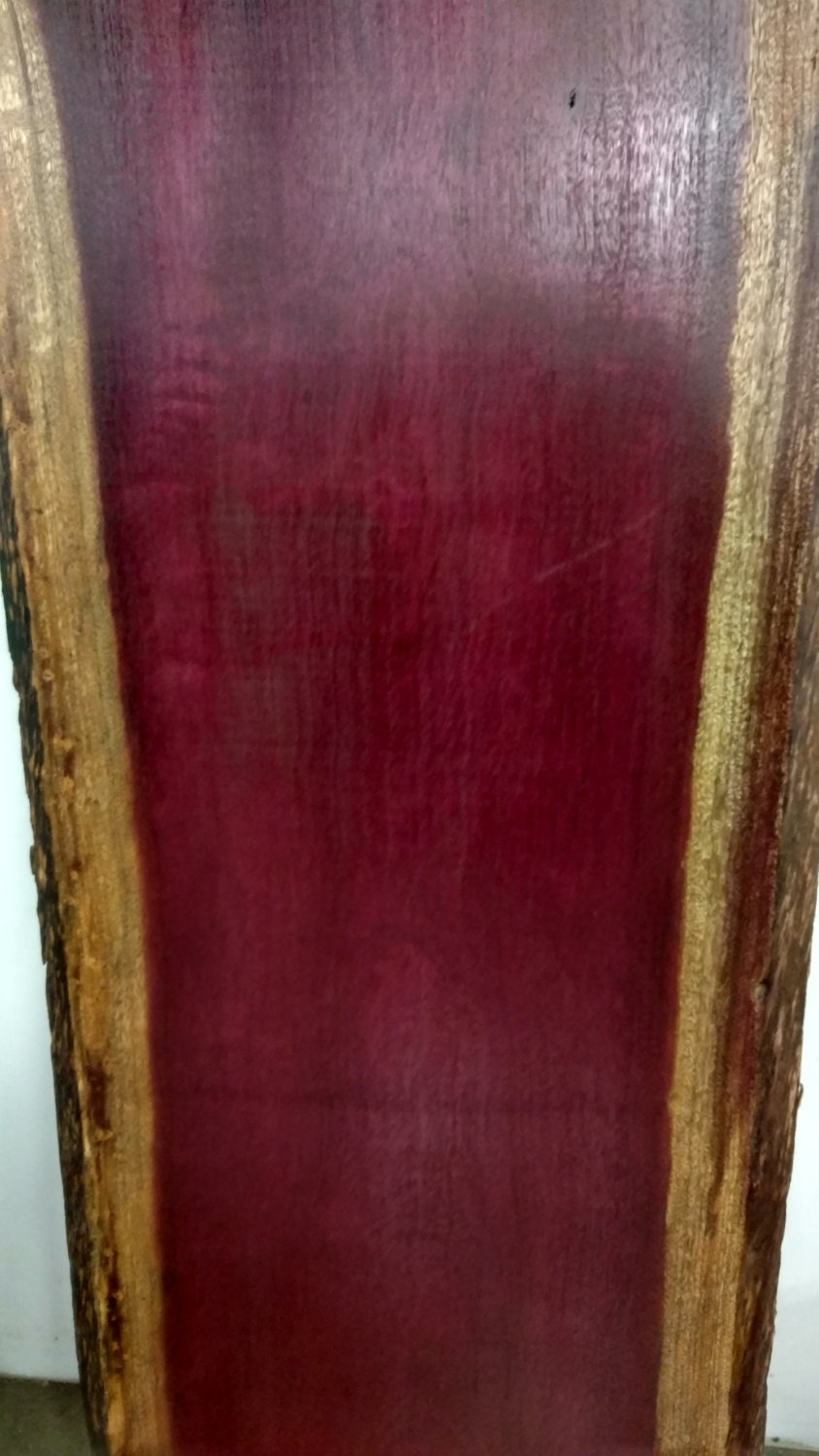Live Edge Purpleheart Slabs Fully Finished