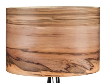 SVEN Wooden Floor Lamp - Veneer Lamp Shade - Satin Walnut - Natural Wood Lamps - Lighting - Modern Lamps - Lampshades