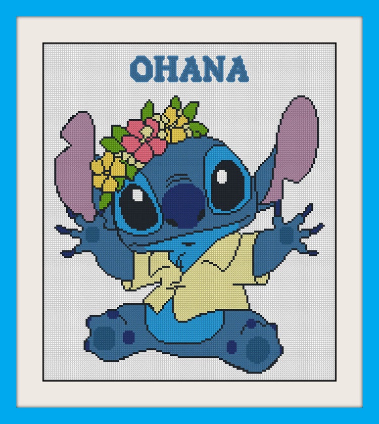 Stitch Hawaiian HulaDisney INC Cross Stitch by MagicStitching