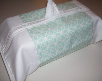 TISSU BOX COVERS - aqua tissue box ocvers - geometric tissue box covers - geometric home decor - geometric covers - geometric home decor