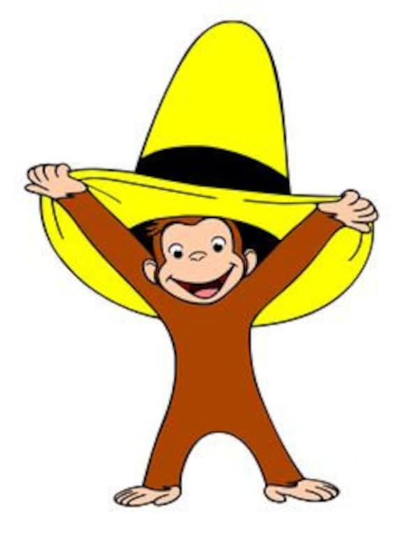 Curious George hat svg file digital by sweetsouthernsassy1 on Etsy