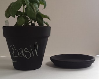 Chalk Board Herb/Flower Pot