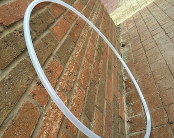 Push button 5/8 Polypro natural hula hoop