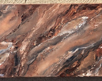 abstract oil painting 12 in x 36 in x 1.5 in