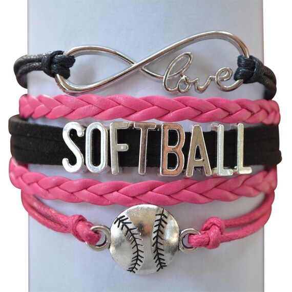 Softball Jewelry Girls Softball Bracelet by MyInfinityCollection