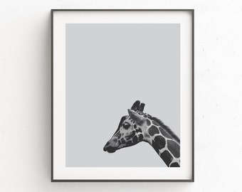Giraffe Print Art | Baby Shower Gift | Safari Nursery | Baby Gift | Giraffe Kids Art | Giraffe Wall Art | Giraffe Nursery | Art Print