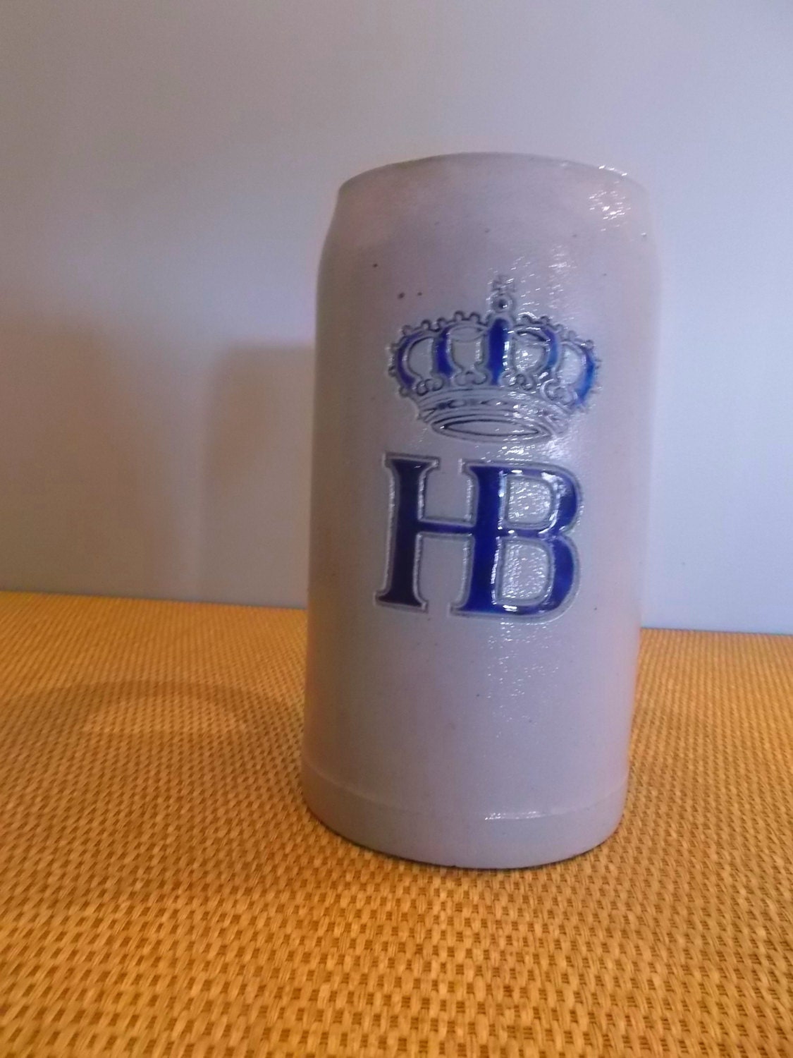 Vintage German HB Beer Stein Pottery Mug Oktoberfest 1