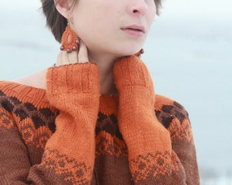 Nordic style sweater/ Iceland style sweater/ Women's sweater/ Handmade woman sweater/ MADE to ORDER