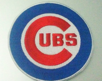 Chicago Cubs Logo Iron On Patch 3 1/2" Baseball Logo Free Shipping