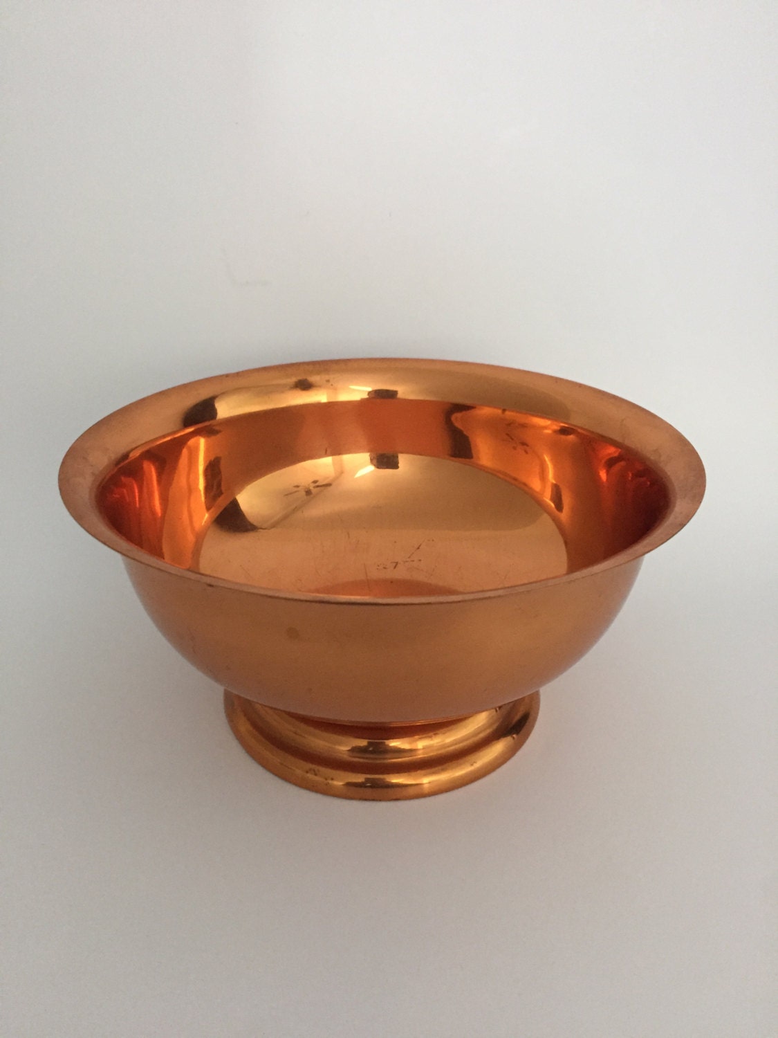 Coppercraft Guild Copper Plated Footed Bowl Copper by Speckadoos