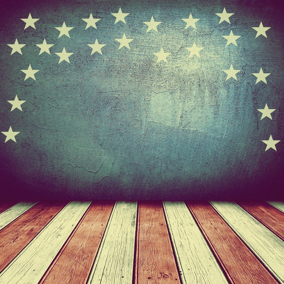 Patriotic Backdrop american flag 4th of July rustic wall